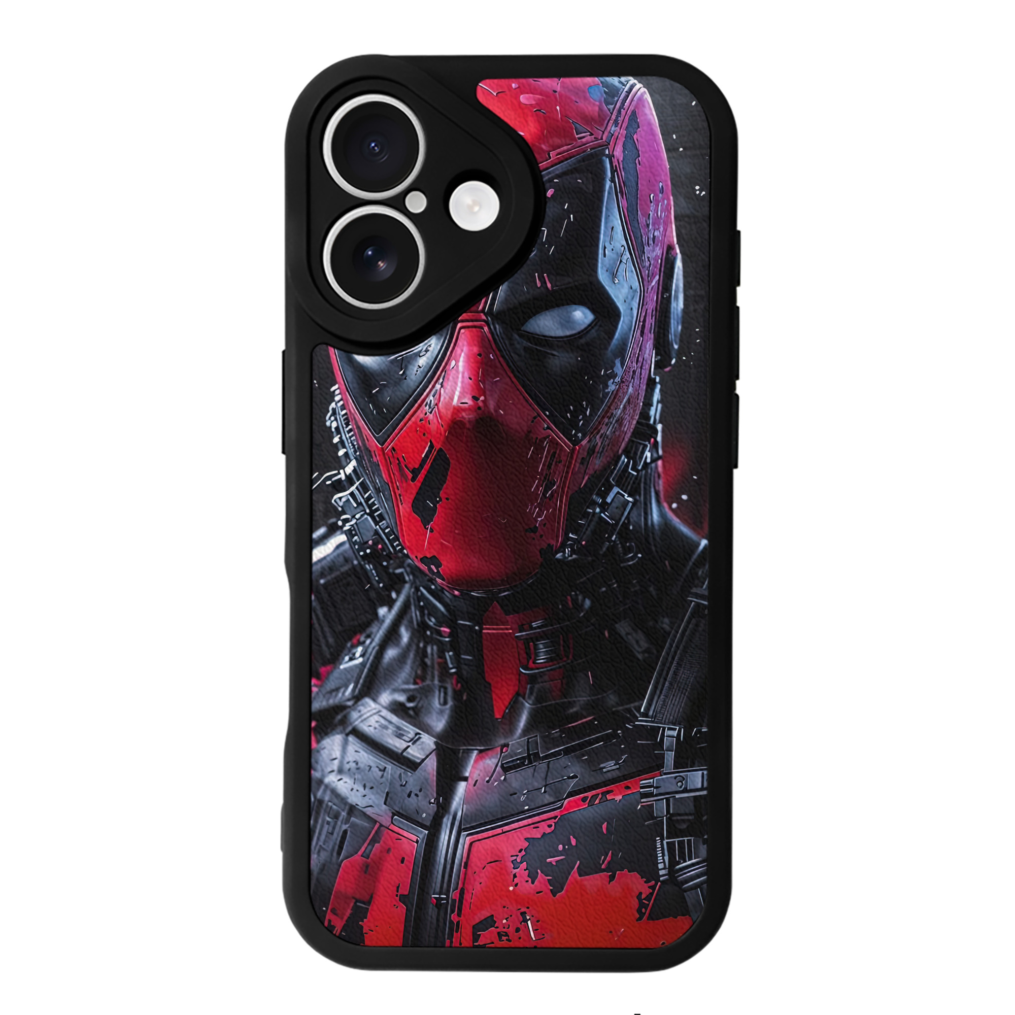 （画像用） Deadpool デッドプール 【iPhone 16シリーズ対応】シリコンスマホケース（レザー調） 材質：シリコン
